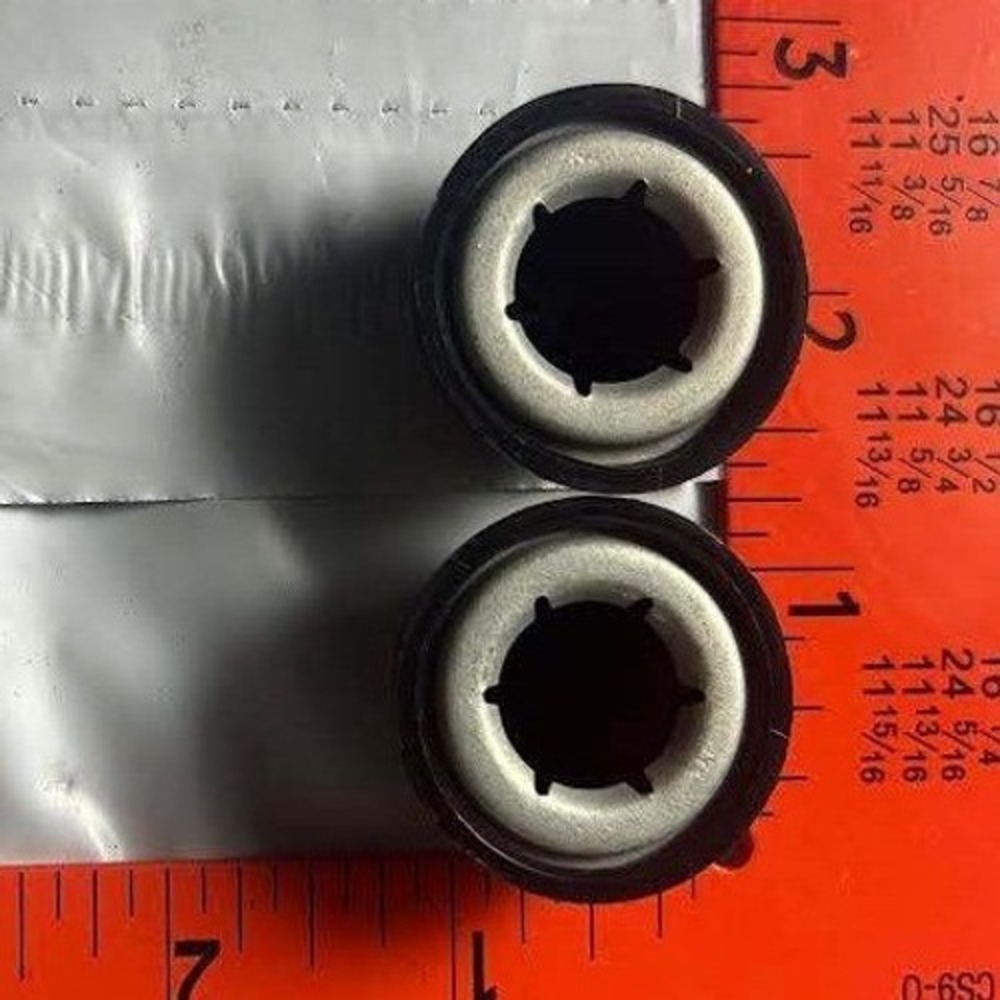 Lot of 25 Black Plastic Push-On Nut Caps Retainers Bulk Hardware Parts